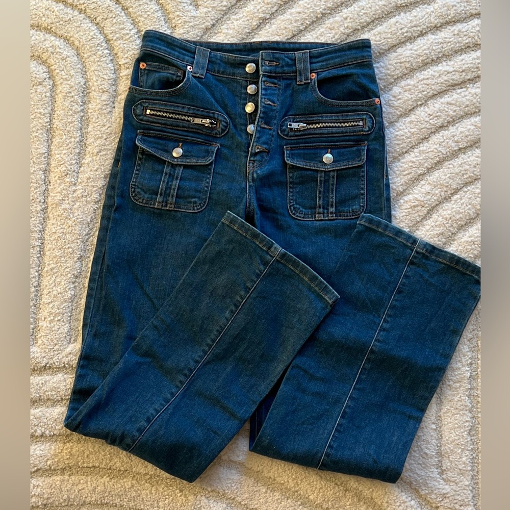 Zadig & Voltaire Eyes denim show jeans in bleu